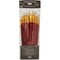 Royal&Langnickel(R) White Taklon LongHandle Value Brush Pack-Firm, 12/Pkg